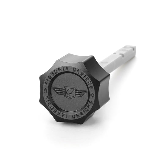 Performance Magnetic Transmission Dipstick for Harley-Davidson M8 (2017-2026) - Curved Black