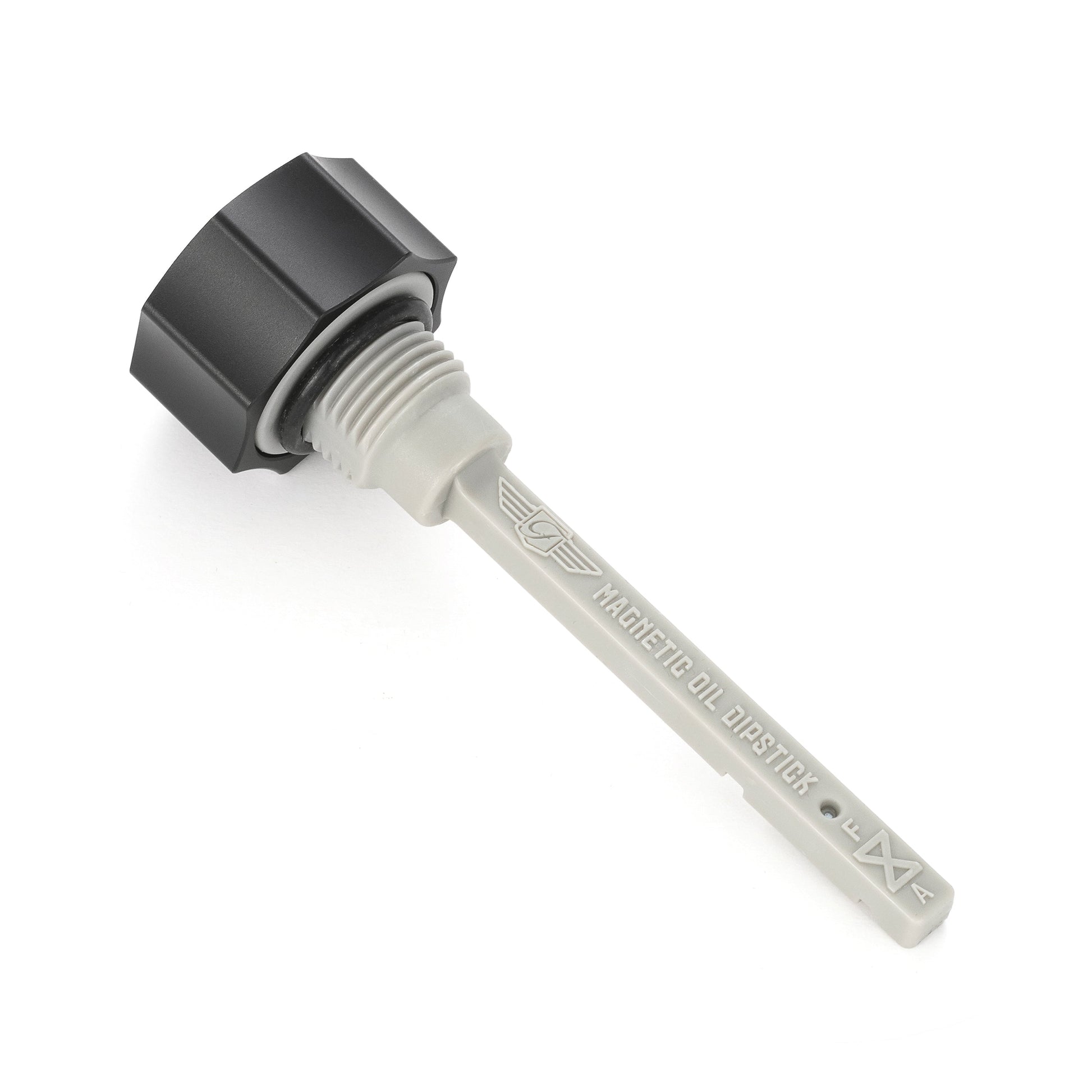 Performance Magnetic Transmission Dipstick for Harley-Davidson M8 (2017-2026) - Curved Black