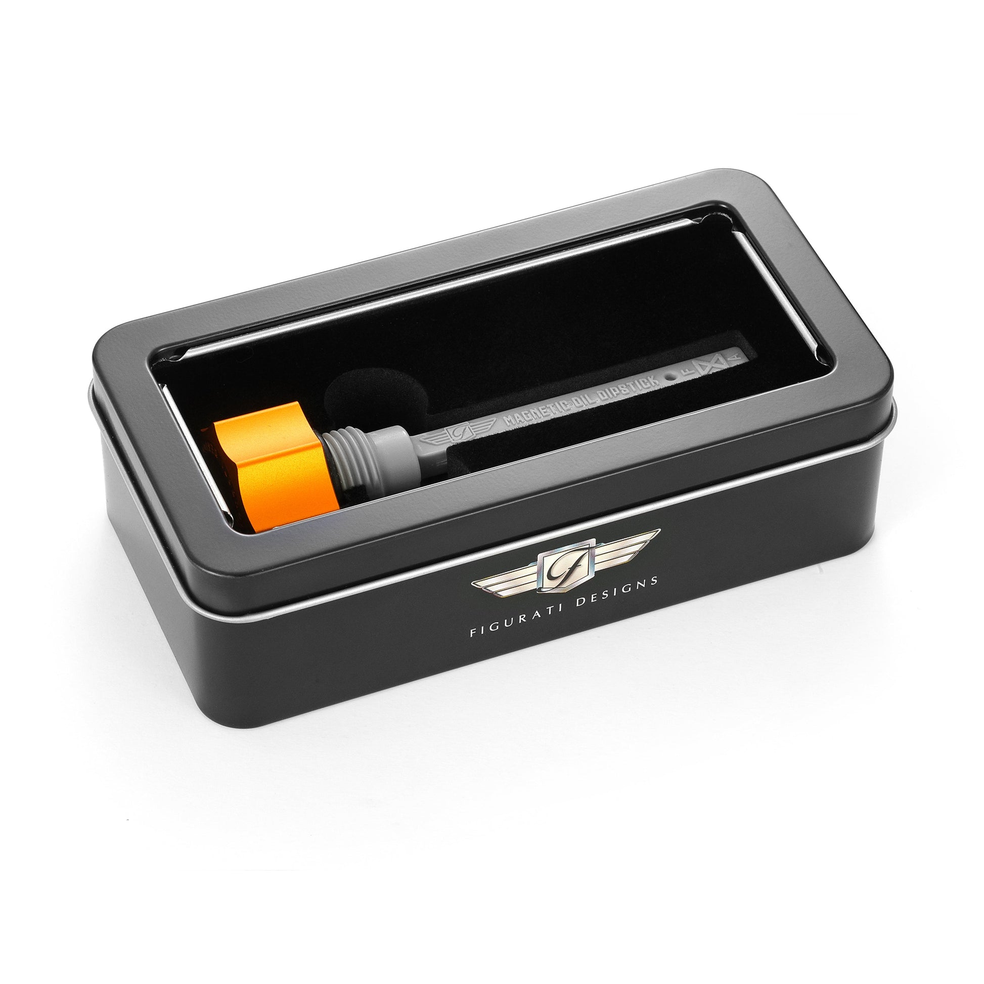 Performance Magnetic Transmission Dipstick for Harley-Davidson M8 (2017-2026) - Curved Gold