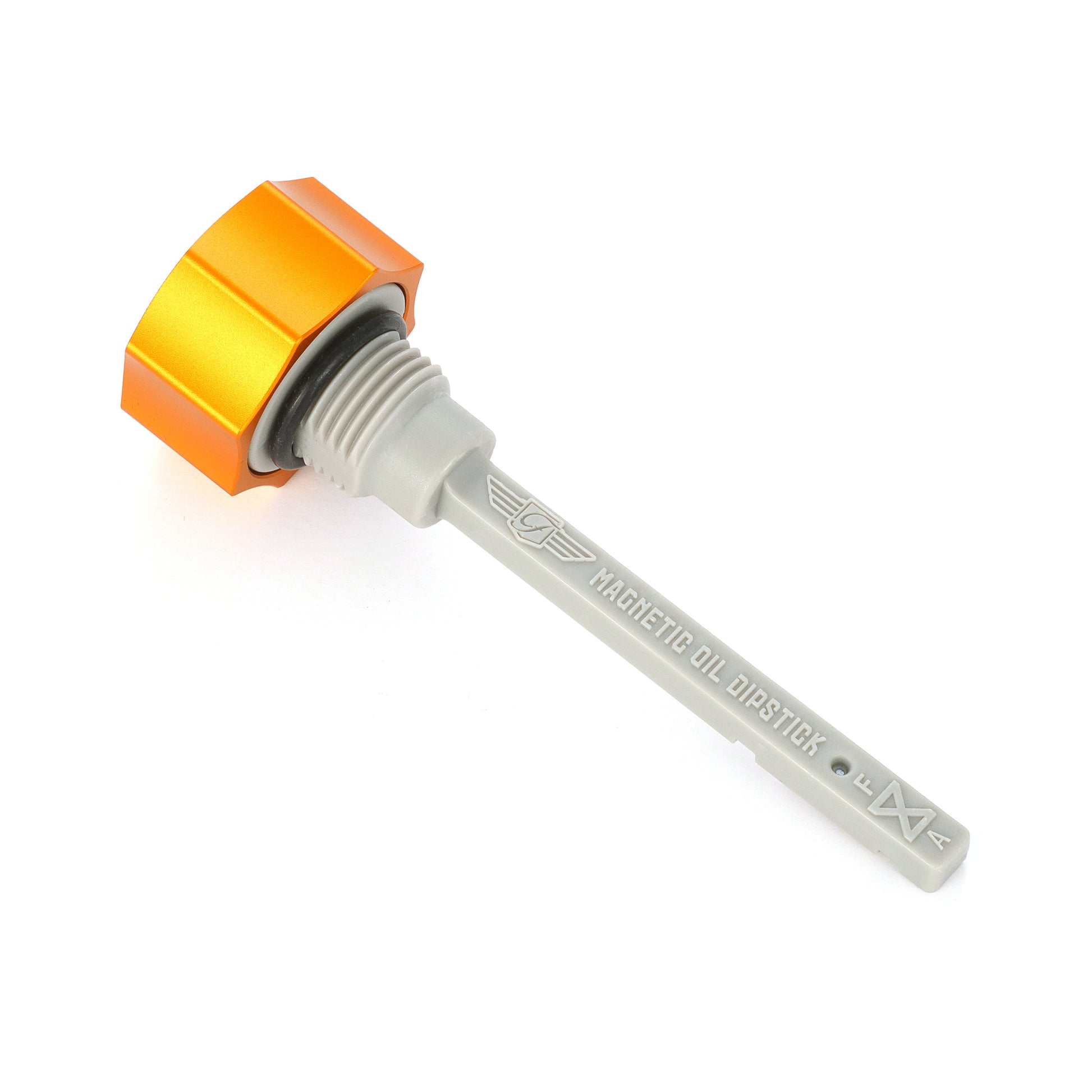 Performance Magnetic Transmission Dipstick for Harley-Davidson M8 (2017-2026) - Curved Gold