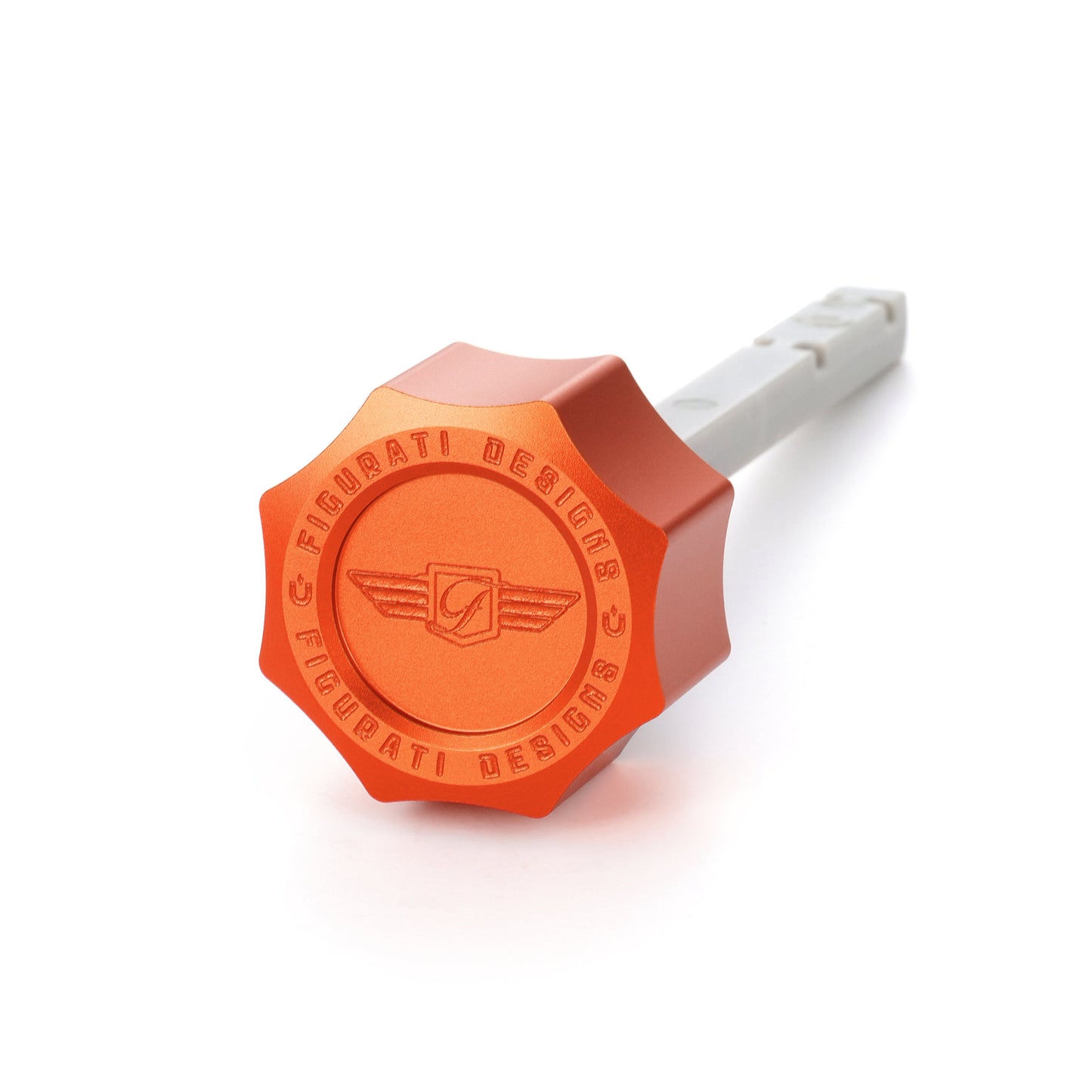 Performance Magnetic Transmission Dipstick for Harley-Davidson M8 (2017-2026) - Curved Orange