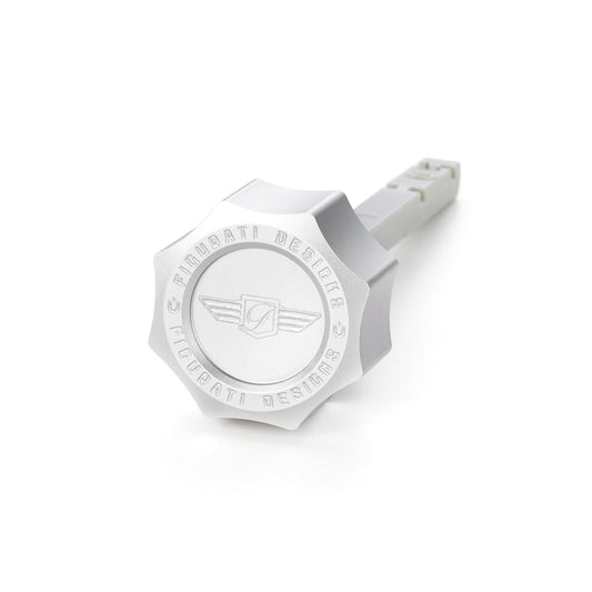 Performance Magnetic Transmission Dipstick for Harley-Davidson M8 (2017-2026) - Curved Raw Silver