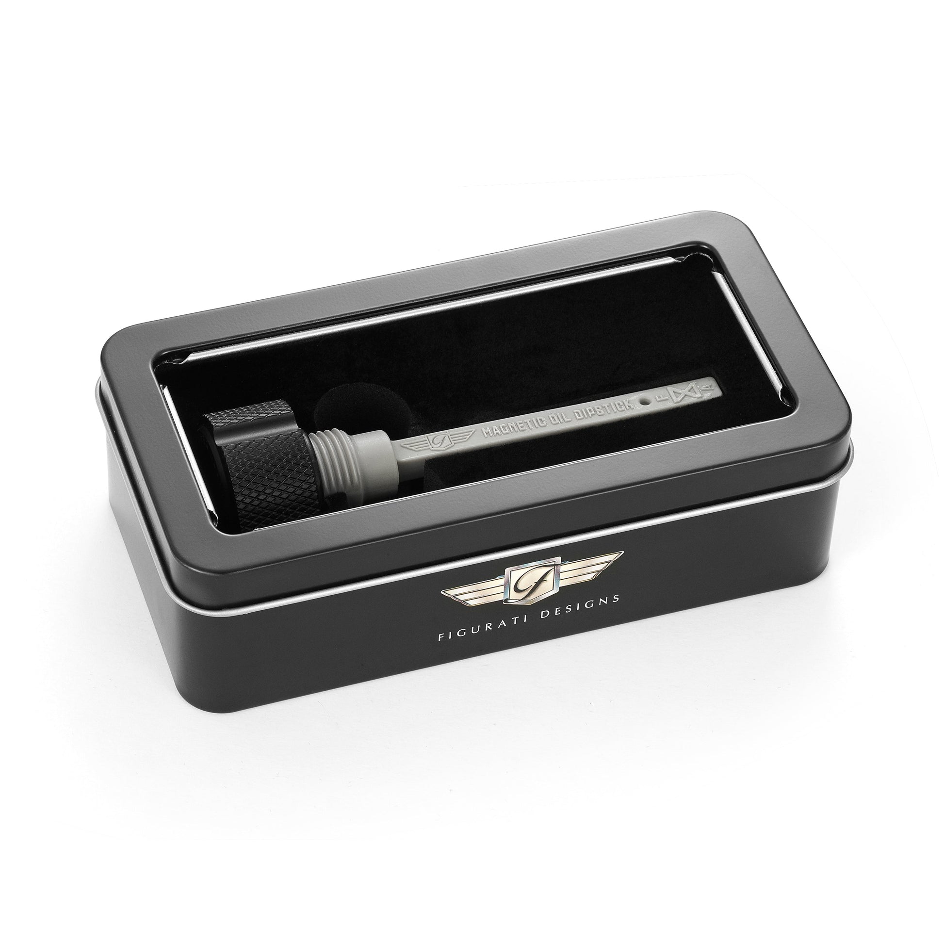 Performance Magnetic Transmission Dipstick for Harley-Davidson M8 (2017-2026) - Knurled Black