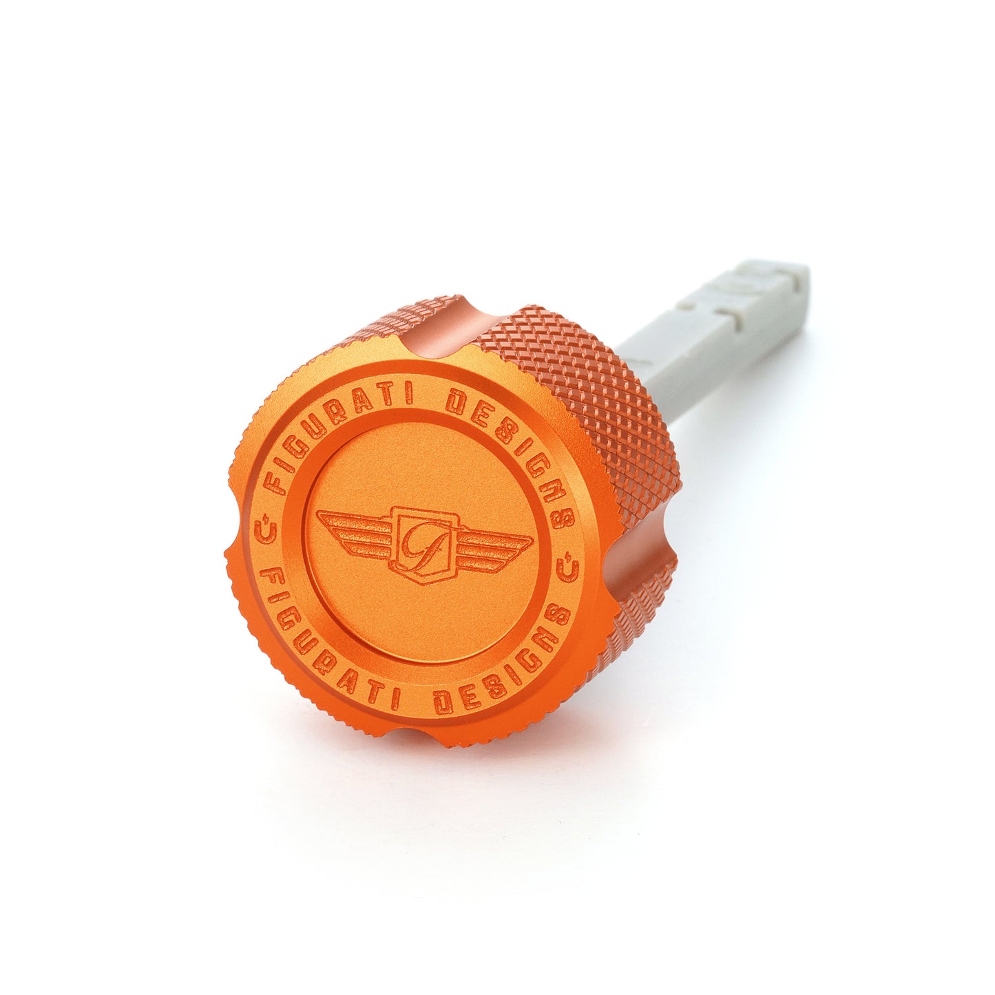 Performance Magnetic Transmission Dipstick for Harley-Davidson M8 (2017-2026) - Knurled Orange