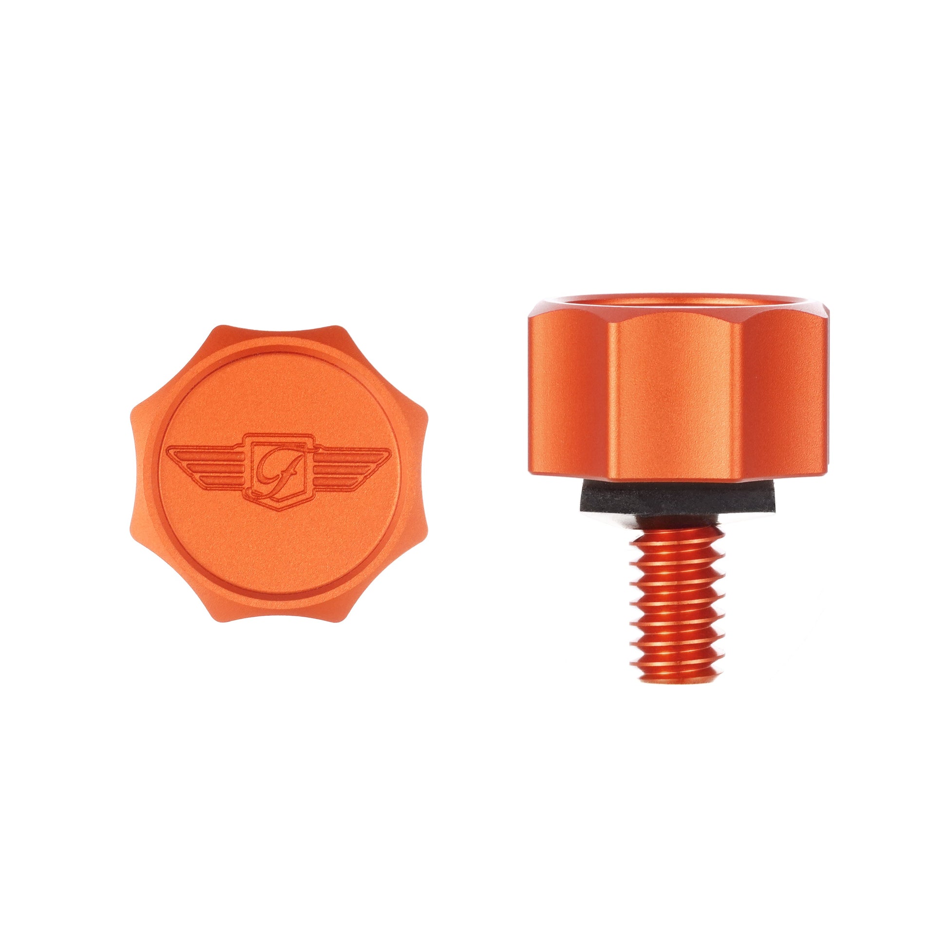 Performance Seat Screw - Curved Orange