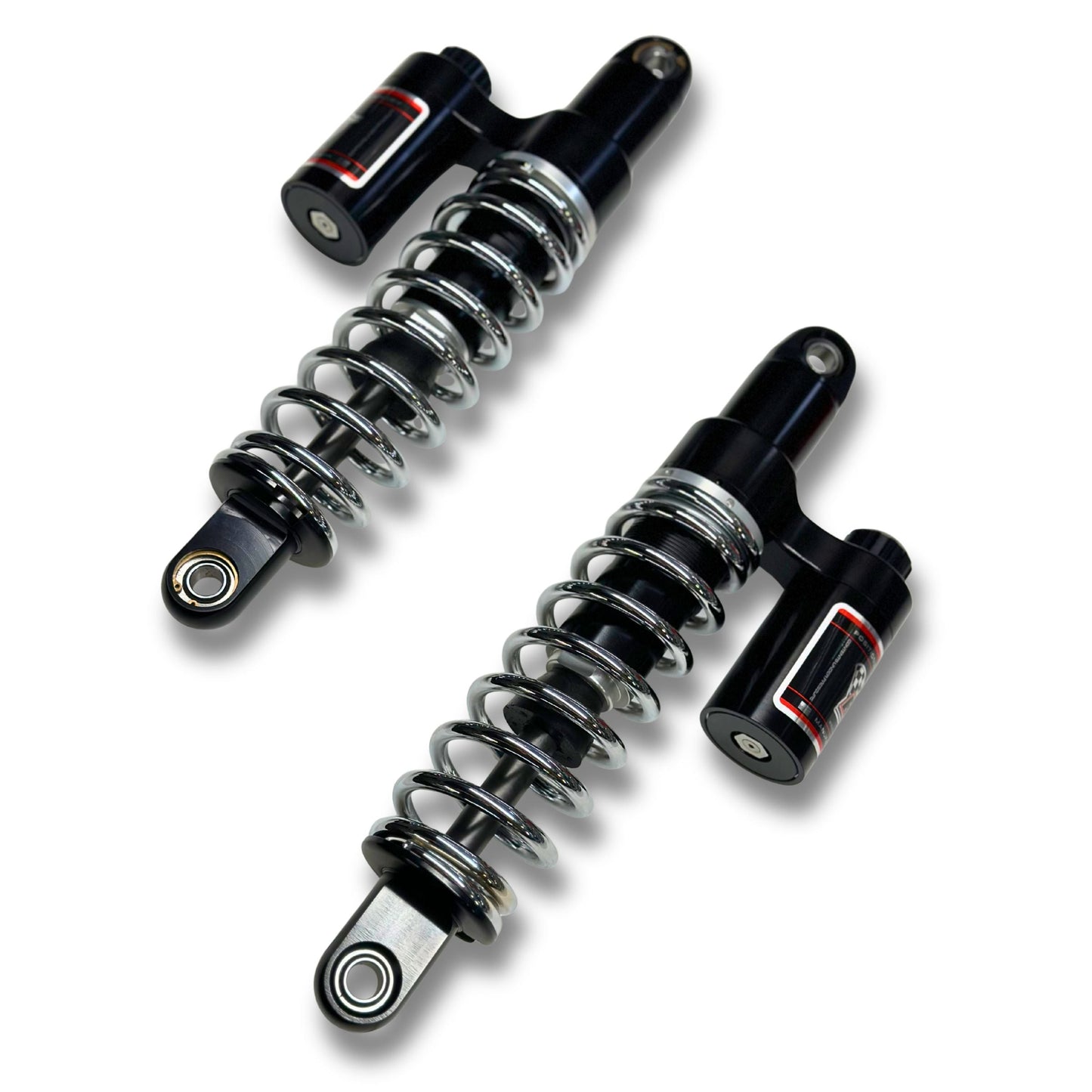 RWD RS-2 Rear Shock Absorber for 1991 - 2017 Dyna (CHROME SPRINGS)