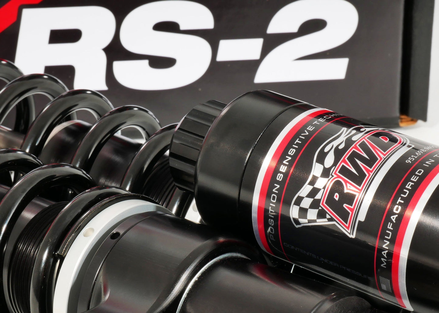 Detail shot of the RWD V-Twin RS-2 suspension for Harleys