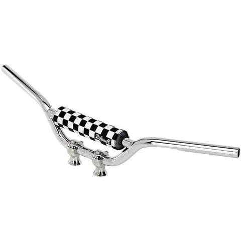 Biltwell Moto Bar Pad - Checkers / Script Black